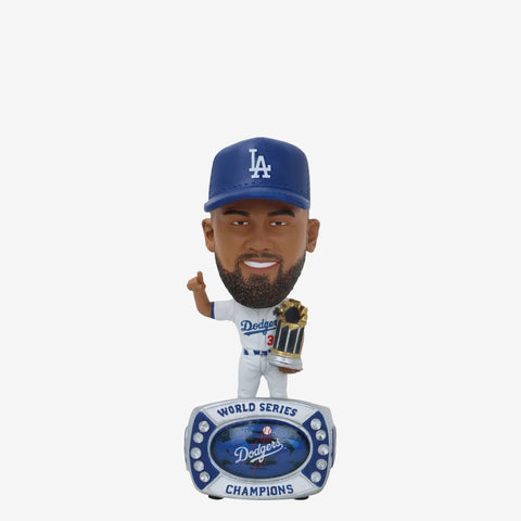 Teoscar Hernandez Los Angeles Dodgers 2024 World Series Ring Mini Bobblehead