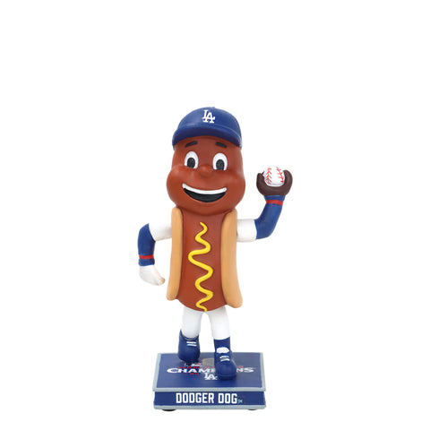 Dodger Dog Los Angeles Dodgers 2024 World Series Champs Mini Bighead Bobblehead