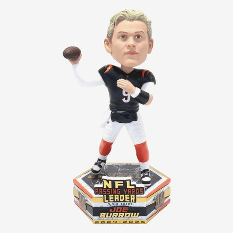 Joe Burrow Cincinnati Bengals 2024 NFL Passing Yards Leader Bobblehead NFL