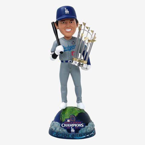 Shohei Ohtani Los Angeles Dodgers 2024 World Series Champions On Top Of The World MLB Bobblehead