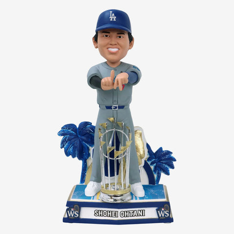 Shohei Ohtani Los Angeles Dodgers 2024 World Series Champs LA Gesture Bobblehead