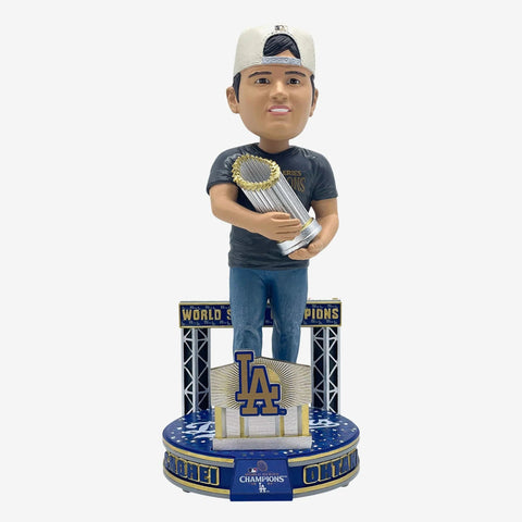 Shohei Ohtani Los Angeles Dodgers 2024 World Series Champions Podium Bobblehead