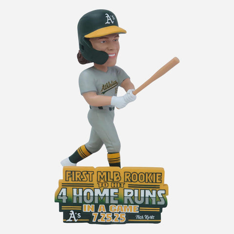 Nick Kurtz Athletics 4 Home Run Game Rookie Record MLB Baseball Bobblehead