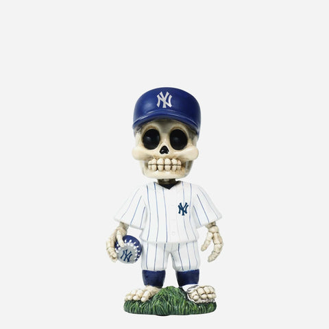 New York Yankees Team Skull Mini MLB Baseball Bobblehead