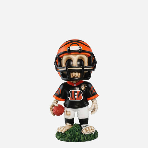 Cincinnati Bengals Team Skull Mini NFL Football Bobblehead