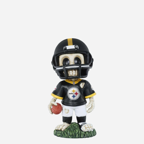 Pittsburgh Steelers Team Skull Mini NFL Football Bobblehead