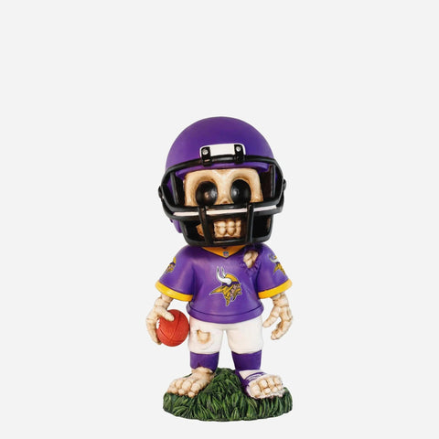 Minnesota Vikings Team Skull Mini NFL Football Bobblehead