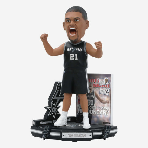 Tim Duncan San Antonio Spurs Sports Illustrated Cover NBA Basketball Bobblehead