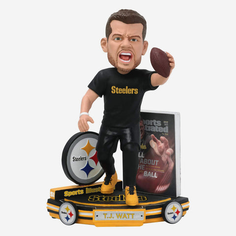 T.J. Watt Pittsburgh Steelers Sports Illustrated Cover NFL Football Bobblehead