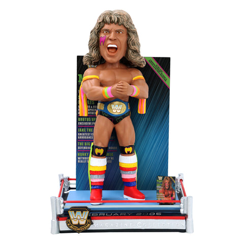 Ultimate Warrior Reign Supreme WWE Magazine Cover Bobblehead