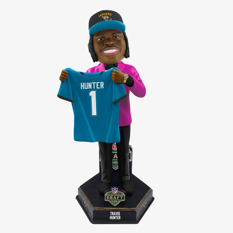 Travis Hunter Jacksonville Jaguars 2025 NFL Draft Pick NFL Bobblehead