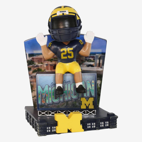 Michigan Wolverines Greetings NCAA College Bobblehead