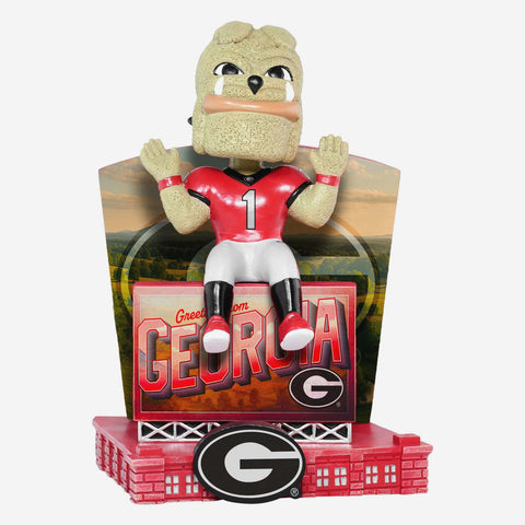 Hairy Dawg Georgia Bulldogs Greetings From NCAA College Bobblehead