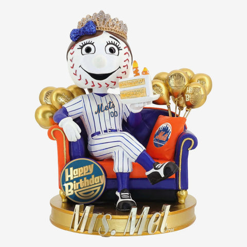Mrs. Met New York Mets Birthday MLB Baseball Bobblehead