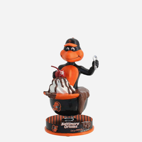 The Oriole Bird Baltimore Orioles Ice Cream Helmet Mini MLB Bobblehead