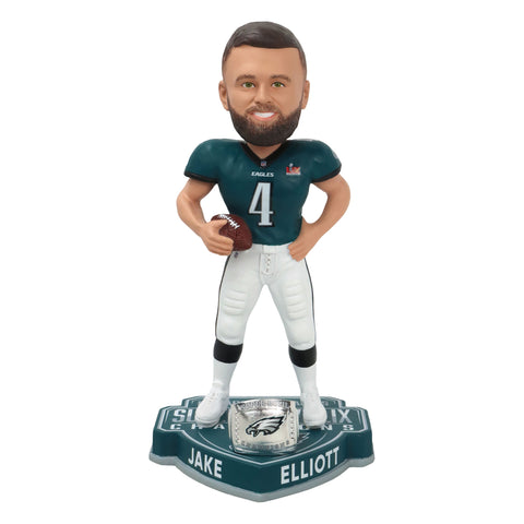 Jake Elliott Philadelphia Eagles Super Bowl LIX Champions Bobblehead NFL