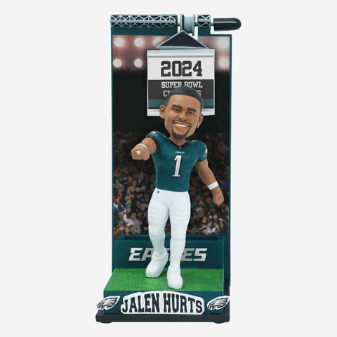 Jalen Hurts Philadelphia Eagles Banner Raising NFL Football Bobblehead