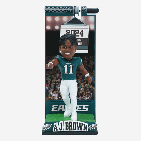 AJ Brown Philadelphia Eagles Banner Raising NFL Football Bobblehead