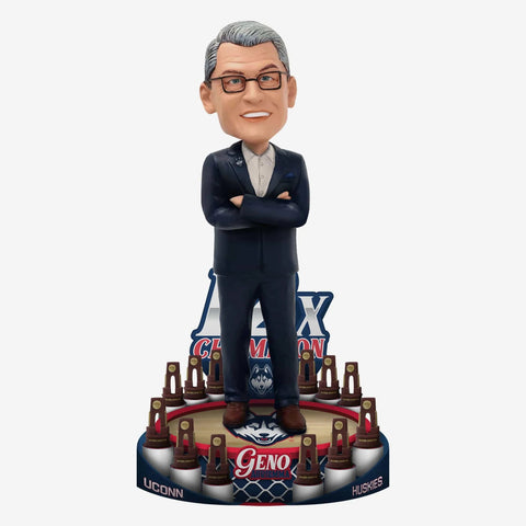 Geno Auriemma UConn Huskies 12X Champion NCAA Bobblehead