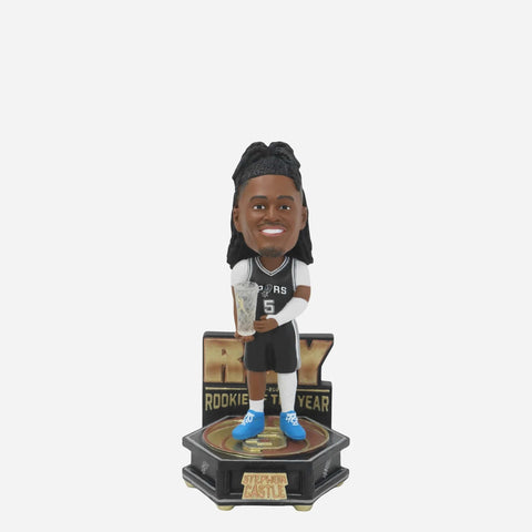 Stephon Castle San Antonio Spurs 2025 Rookie Of The Year Mini NBA Bobblehead