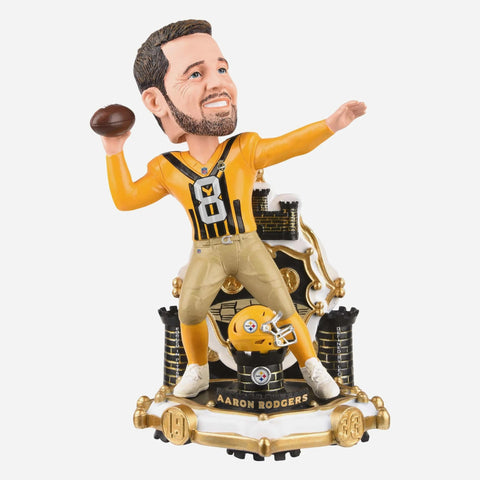Aaron Rodgers Pittsburgh Steelers Alternate Uniform NFL Football Bobblehead