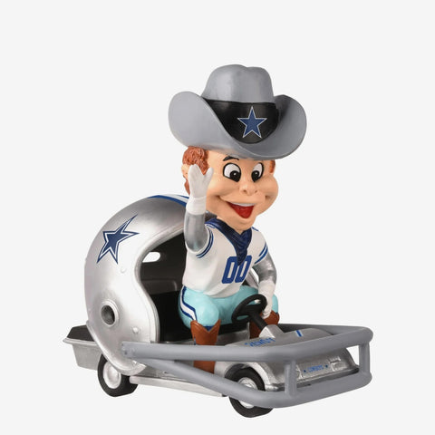 Rowdy Dallas Cowboys Helmet Cart NFL Football Bobblehead