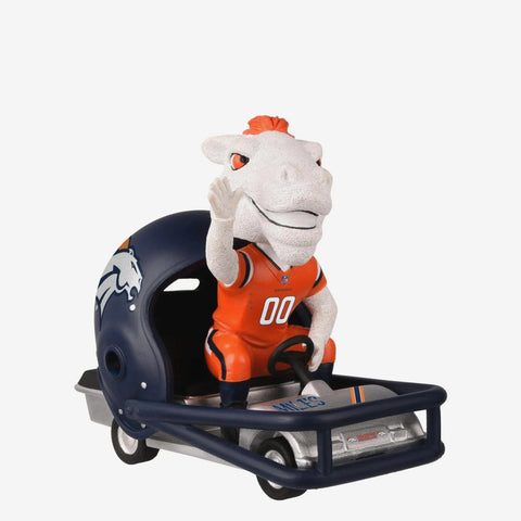 Miles Denver Broncos Helmet Cart NFL Football Bobblehead
