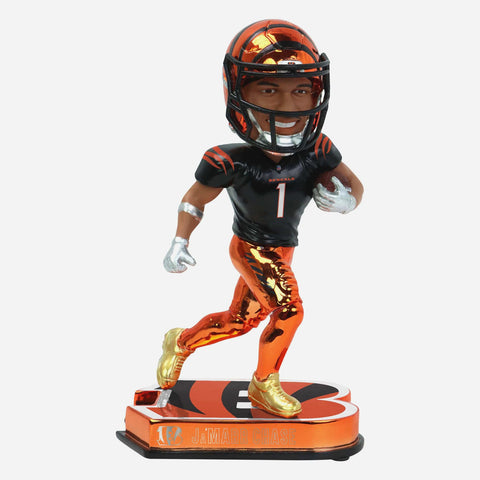 Ja'Marr Chase Cincinnati Bengals Electroplated Edition Two NFL Football Bobblehead