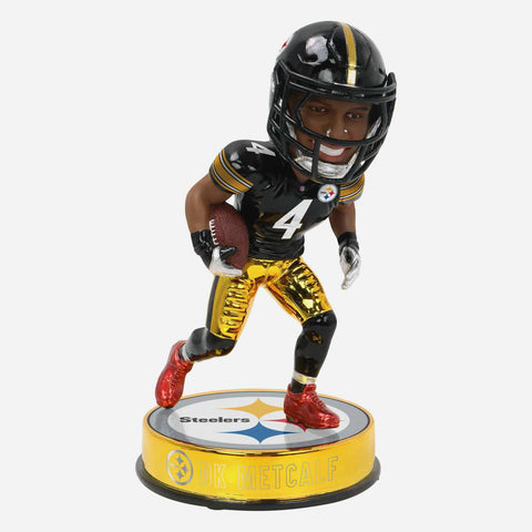 DK Metcalf Pittsburgh Steelers Electroplated Edition Two NFL Football Bobblehead