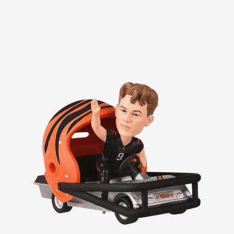 Joe Burrow Cincinnati Bengals Helmet Cart NFL Football Bobblehead