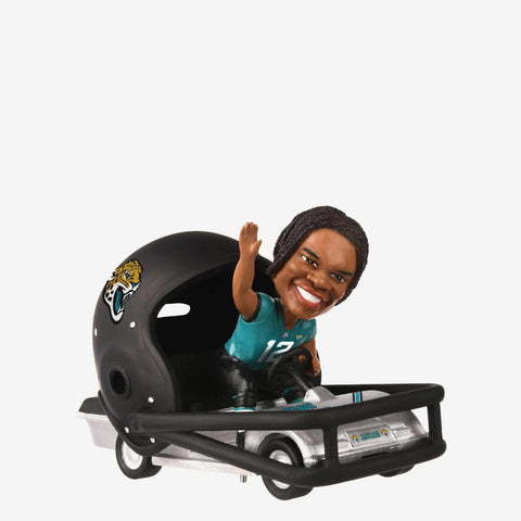 Travis Hunter Jacksonville Jaguars Helmet Cart NFL Football Bobblehead