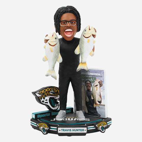 Travis Hunter Jacksonville Jaguars Sports Illustrated Cover NFL Football Bobblehead