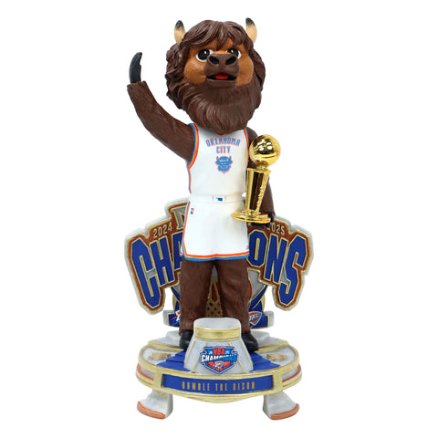 Rumble The Bison Oklahoma City Thunder 2025 NBA Champions Celebration NBA Bobblehead