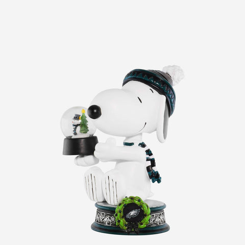 Snoopy Philadelphia Eagles Peanuts Snowglobe NFL Football Bobblehead