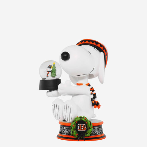 Snoopy Cincinnati Bengals Peanuts Snowglobe NFL Football Bobblehead