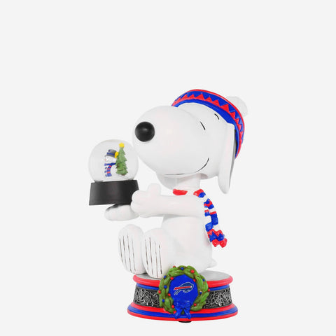 Snoopy Buffalo Bills Peanuts Snowglobe NFL Football Bobblehead
