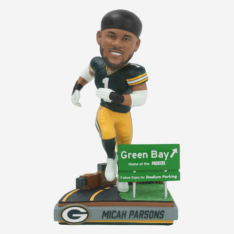 Micah Parsons Green Bay Packers Next Stop NFL Football Bobblehead