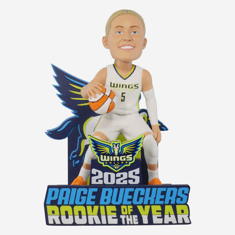 Paige Bueckers Dallas Wings 2025 Rookie Of The Year WNBA FALSE Bobblehead