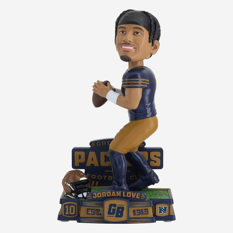 Jordan Love Green Bay Packers Alternate Uniform NFL Football Bobblehead