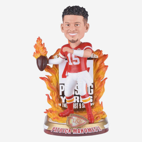 Patrick Mahomes Kansas City Chiefs 40,000 Career Passing Yards Milestone NFL Bobblehead