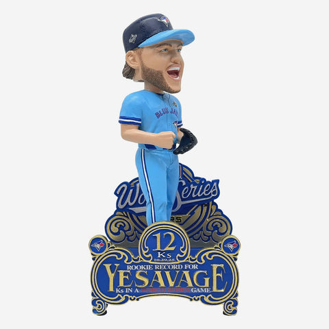 Trey Yesavage Toronto Blue Jays World Series Rookie Strikeout Record MLB Baseball Bobblehead