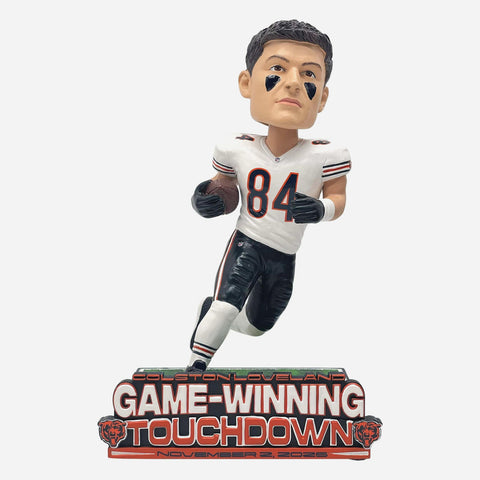 Colston Loveland Chicago Bears Game Winning Touchdown NFL Bobblehead