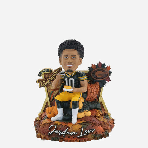 Jordan Love Green Bay Packers Thanksgiving Day NFL Football Bobblehead