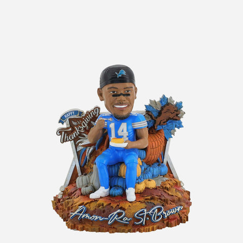 Amon-Ra St Brown Detroit Lions Thanksgiving Day NFL Football Bobblehead