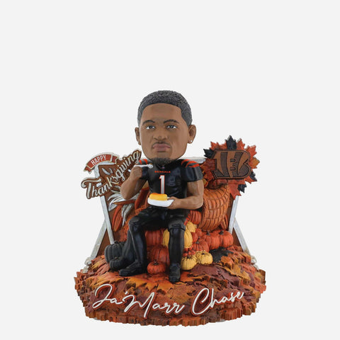 Ja'Marr Chase Cincinnati Bengals Thanksgiving Day NFL Football Bobblehead