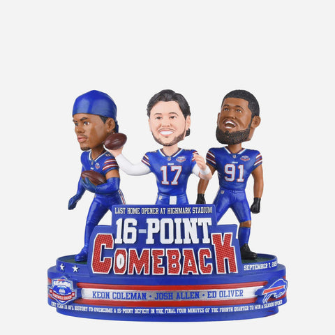 Buffalo Bills 2025 Highmark Stadium Farewell Mini Scene NFL Football Bobblehead
