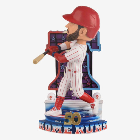 Kyle Schwarber Philadelphia Phillies 50th Home Run MLB Baseball Bobblehead
