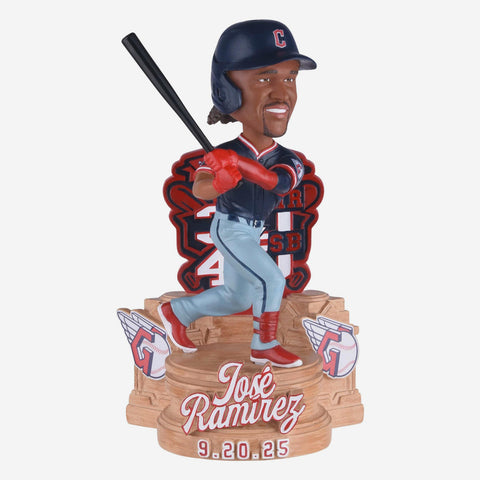 Jose Ramirez Cleveland Guardians 30 Home Runs and 40 Stolen Bases MLB Baseball Bobblehead