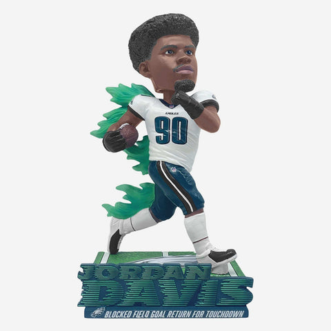Jordan Davis Philadelphia Eagles Blocked Field Goal Touchdown Return NFL Football Bobblehead