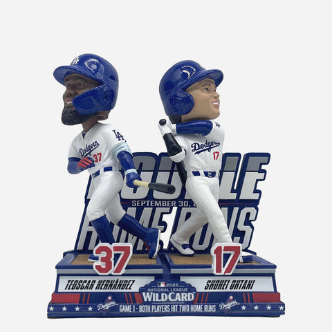 Teoscar Hernandez & Shohei Ohtani Los Angeles Dodgers 2025 National League Wild Card Dual Gamebreaker MLB Bobblehead